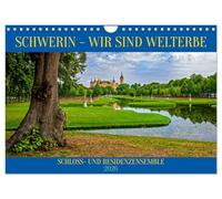 Schwerin - Nous sommes le patrimoine mondial (calendrier mural 2026 DIN A4 paysage) - Calendrier mensuel CALVENDO