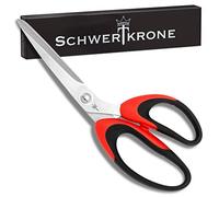 SCHWERTKRONE Ciseaux Universels - Moderne, Universel - Acier Inoxydable - Rouge - 8" - 20 cm