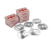 SCHWERTKRONE® Lame Pieds Pédicure 50 Pièce [SOLINGEN ACIER INOCYDABLE] - Lame pour Corne Pied Professionnel - Lames de Rabot à Callosités Pieds - Lames pour Rabot Pédicure - Made in Germany