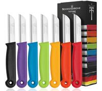 Schwertkrone Set de Couteaux 7 Pièces - Acier Inoxydable Haut de Gamme pour Cuisine, Légumes, Fruits, Robuste & Ergonomique