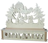 SchwibboLa KB 10-49 erzgebirgischer Original erzgebirge volkskunst Arc Double Lumineux de noël illuminé avec Une Augmentation de Certification, 10-49 52 x 42 cm