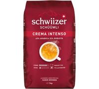 SCHWIIZER SCHÜÜMLI café en grains Schwiizer Crema Intenso 1kg SCHWIIZER CREMA INTENSO