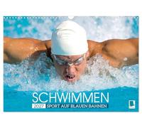 Schwimmen: Sport auf blauen Bahnen (Wandkalender 2027 DIN A3 quer), CALVENDO Monatskalender: Das Wasser ist klar, die Bahnen sind frei: Wettkampf im Hallenbad