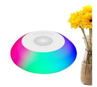 Schwimmender Lautsprecher für Pool,Schwimmender Poollautsprecher | dem kompakten Bad-Schwimmlautsprecher,8 Lichtmodi,1200 mAh Akku, Freisprech-Lautsprecher für Garten, Pool