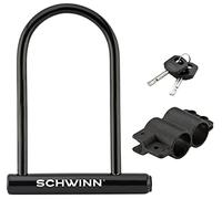 Schwinn Antivol pour vélo, 4 niveaux de sécurité, barre de verrouillage en U, clés, Noir