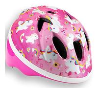 Schwinn Casque de vélo motif personnage pour enfants et tout-petits, pour vélo, trottinette, skateboard, âge de 1 à 3 ans, ajustement confortable par molette, 44-50 cm, Rose (Licorne)