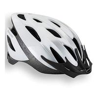 Schwinn Thrasher Casque de vélo pour hommes et femmes, 14 ans et +, tours de tête 58-62 cm, ajustement confortable par molette, 20 trous d’aérations, visière amovible, Blanc