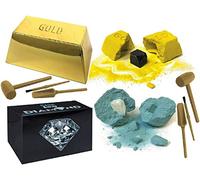 Schylling Chip Away Science Digs Gold & Diamond Coffret cadeau - Lot de 2