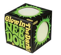 Schylling NeeDoh - Lot de 2 balles anti-stress phosphorescentes - Spacieuses, compressibles, extensibles