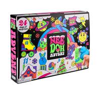 Schylling NeeDoh Squishmas Calendrier de l'Avent | Compte à rebours de Noël avec 24 mini jouets à presser