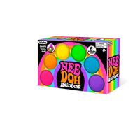 Schylling - Rainboh Teenie née DOH Balls de Stress - 6 pièces Fidget Pack, Boules sensorielles Arc-en-Ciel, Jouets d'anxiété pour Le soulagement du Stress, matériau de pâte Non Toxique