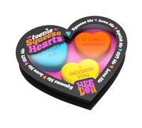 Schylling - Teenie Needoh Squeeze Hearts 3-Pack - Saint-Valentin Boules de Stress Needoh, Enfants Squishy Toys pour soulagement de l'anxiété, matériau de pâte Non Toxique sûr, âgé de 3 Ans et Plus