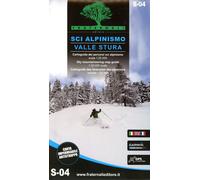 Sci Alpinismo In Valle Po E Val Varaita. Cartoguida Scala 1:25.000-Sky Mountaineering Map Guide 1:25,000 Scale