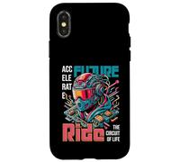 Sci-FI Accelerate Future Ride Circuit of Life Coque pour iPhone X/XS