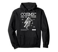Sci FI Cosmique Pixel Voyager Space Astronaute Journey Sweat à Capuche