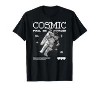 Sci FI Cosmique Pixel Voyager Space Astronaute Journey T-Shirt