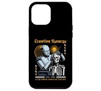 Sci-FI Creative Synergy AI Les Humains innovent Ensemble Coque pour iPhone 12 Pro Max