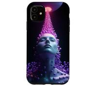 Sci-FI Cyberpunk Surreal Face avec Orb Stream Coque pour iPhone 11