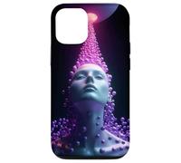Sci-FI Cyberpunk Surreal Face avec Orb Stream Coque pour iPhone 12/12 Pro