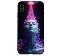 Sci-FI Cyberpunk Surreal Face avec Orb Stream Coque pour iPhone XS Max