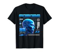 Sci FI Future EVA 02 Miroir Intelligence Artificielle Humanité T-Shirt