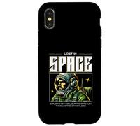 Sci FI Lost in Space Exploring New Worlds Astronaute Coque pour iPhone X/XS