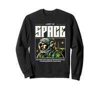 Sci FI Lost in Space Exploring New Worlds Astronaute Sweatshirt