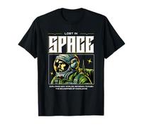 Sci FI Lost in Space Exploring New Worlds Astronaute T-Shirt