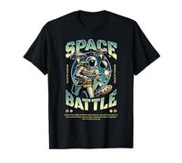 Sci FI Space Battle Galactic Warfare Astronaute T-Shirt