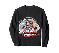 Sci FI Space Girl Defender of The Stars prêt pour l'action Sweatshirt