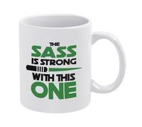 Sci-Fi Tasse à café en céramique 330 ml Motif espace | The Sass Is Strong - Blague spatiale - En céramique - 330 ml - Cadeau cosmique pour les fans de science-fiction