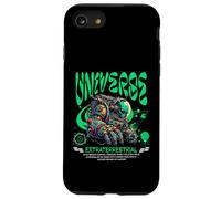 Sci FI Universe Extraterrestre Green Skin Humour Coque pour iPhone SE (2020) / 7/8
