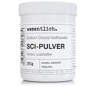 SCI Sodium Cocoyl Isethionate Tensioactif doux 250 g dans une boîte pratique avec couvercle à visser wesentlich.