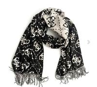 Sciarpa donna Guess black/ white multilogo C25GU37 AW5217VIS30 NERO