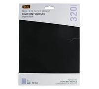 Scid - Lot 4 feuille papier abrasif imperméable 230 x 280 mm grain 320 SCID