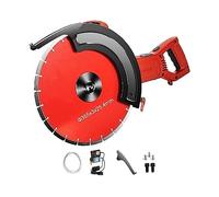 Scie à béton électrique 1800 W avec lame diamantée 14 pouces scie circulaire multifonctionnelle humide/sèche bois pierre métal découpeuse Bricolage pour débutants