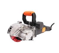 Scie À Béton Électrique 2,7 KW, Machine Rainurer Les Briques, Coupe-briques Portatif, Murs, 5000 Tr/min, Avec Coffret De Transport Puissant(Brown)