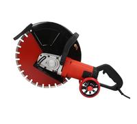 Scie à béton électrique, 410 mm, scie circulaire haute performance 4000 W, profondeur de coupe 165 mm, scie à disque humide/sèche, 16", rainureuse murale humide pour pierre et brique
