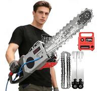 Scie à BéTon éLectrique, 5800/6500w DéCoupeuse Murale,éQuipement Industriel De DéCoupe De BéTon Avec SystèMe Anti-PoussièRe Alimenté Par Eau Pour Briques,Profondeur Coupe 35/48cm 350