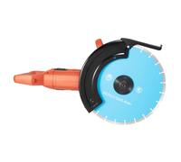 Scie à béton électrique 5800 W - Rainureuse murale - Scie à pierre avec double poignée - 3800 tr/min - Lame de scie Ø 35 cm - Câble d'alimentation de 3 m - Kit de coupe-béton pour carrelage, pierre