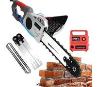 Scie à BéTon éLectrique 5800w/6500w,TronçOnneuse à BéTon 2026 Avec Pompe à Eau,Profondeur De Coupe De 13,8"/18,9" (35/48 Cm), Coupe De 2m En 3 Min, ChaîNe DiamantéE Robuste 480