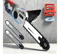 Scie à Béton Électrique 6500W & Tronçonneuse Électrique, Coupe Sans Poussière à Eau, profondeur de coupe 500 mm, pour Béton, Pierre, Brique, Branches de Bois, Découpe Murale