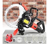 Scie à béton électrique 8980W/9500W, Scie à Anneau pour Béton, Machine de Découpe Murale, Profondeur de Coupe 300mm, 2 Lame Diamant 410mm, Rainureuse Beton Coupe sans Poussière 8980W