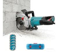 Scie à béton électrique Machine de découpe portative multifonctionnelle Machine de rainurage haute puissance for carrelage, bois, pierre for couper les rainures de béton de marbre