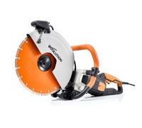Scie à béton Evolution Power Tools R350DCT, tronçonneuse pour béton, pierre, brique, tuile de toit & plus, découpeuse électrique 350 mm, lame diamant premium, 350 mm, 2 700 W