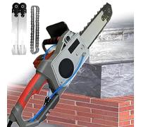 Scie à béton portative sans balais, rainureuse murale, machine de découpe électrique pour rainures murales, avec système anti-poussière alimenté par eau pour le rainurage de briques, granit, marbre,