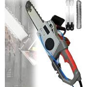 Scie à béton portative, scie à chaîne électrique sans balais à chaîne diamantée, machine de découpe de rainures pour murs humides, pour barres d'armature fendues, marbre, briques et marbre,480