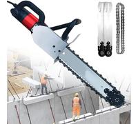Scie à Béton, Scie à Béton, Rainureuse Murale 35/48 Cm, Scie Murale électrique à Chaîne Diamantée, avec Système Anti-Poussière Alimenté par Eau, pour Granit Et Béton Armé,480