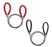 Scie à Câble en Acier Inoxydable, 2 PCS 80 CM Tronçonneuse de Poche Tube Scie à Fil Portative Scie à Fil D'acier, Chaîne à Outils de Camping D'urgence Scie à Fil Câble Outil de Scie Kit