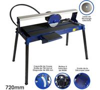 Scie à Carrelage à Eau Table de Sciage Électrique Lame de coupe en diamantée 720mm 800W